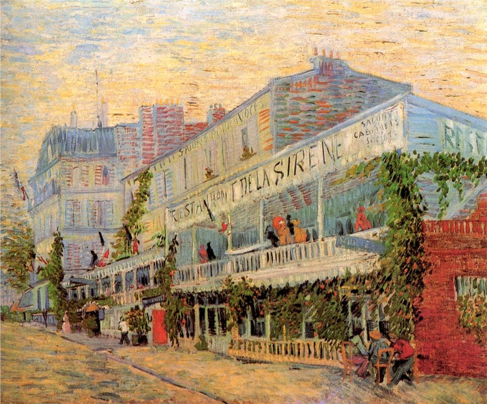 Restaurant de la Sirene at Asnieres Van Gogh - Van Gogh Painting On Canvas